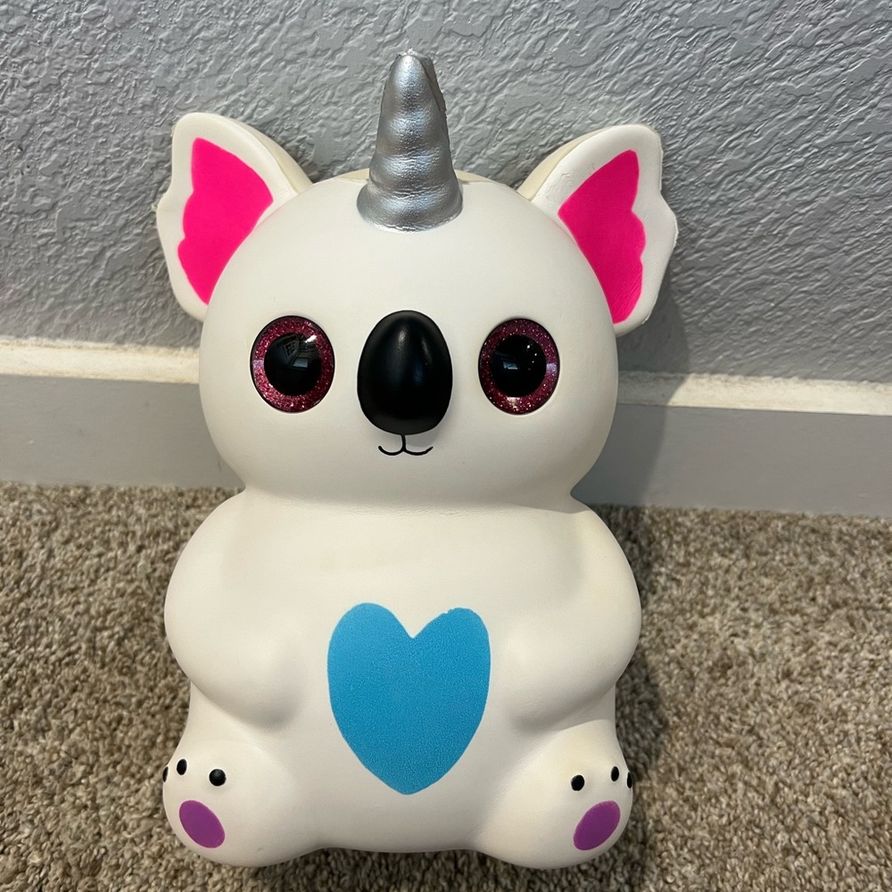 Super cute koala squishy with unicorn horn and wings